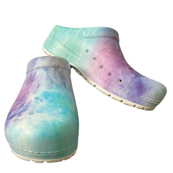 Dansko New Women's Kane Clogs Tie Dye size 38 - Picture 3 of 14